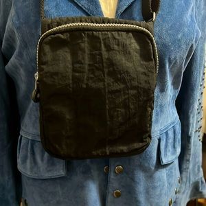 Kipling Cross Body Bag Black with Light Grey Lining/adjustable strap